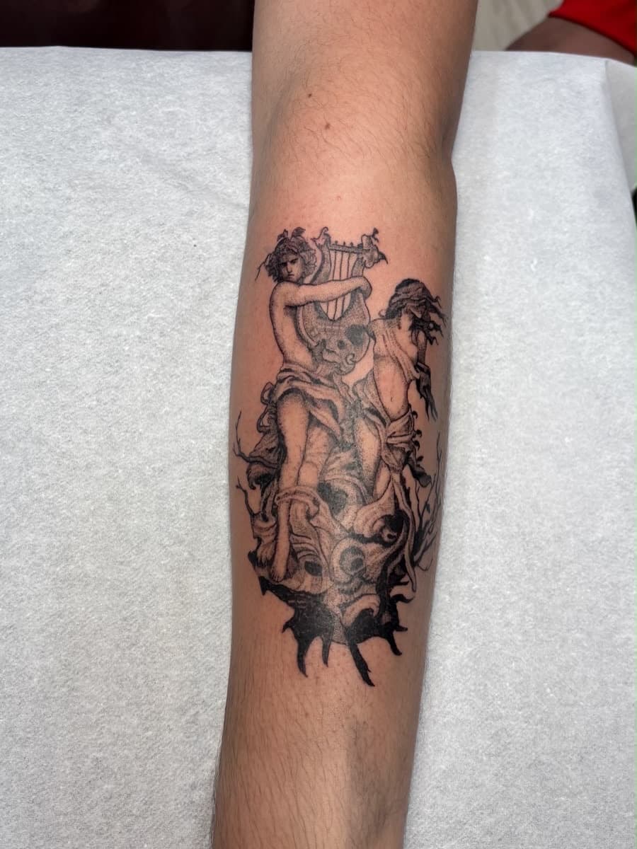 Tatuagem fine line por Dan