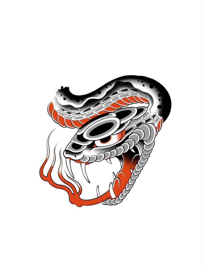 Desenho "Cobra" de Sergio Miron